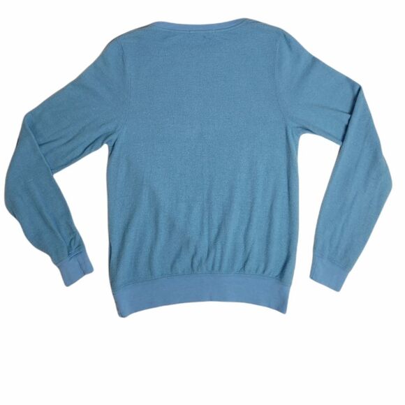 WILDFOX sweatshirt champagne grocery list oversized BBJ fuzzy‎ crew neck XS - Picture 4 of 9